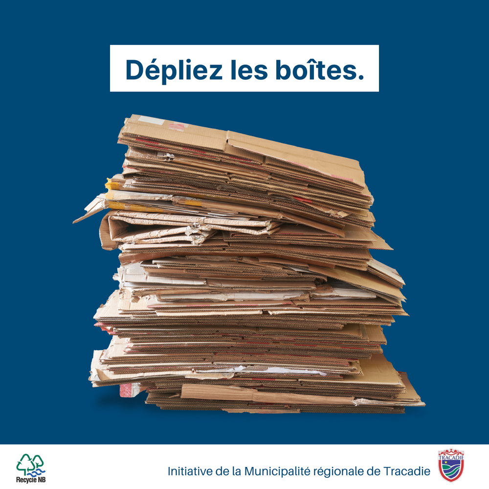 Dépliez les boîtes