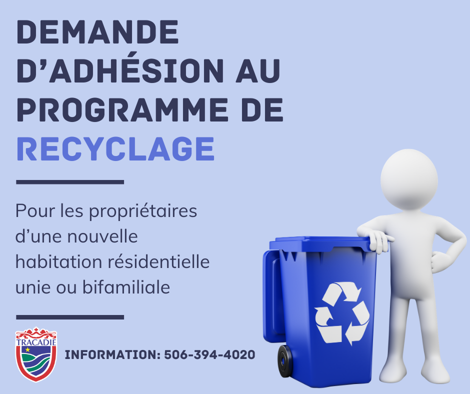 Demande d’adhésion au programme de recyclage Image 1