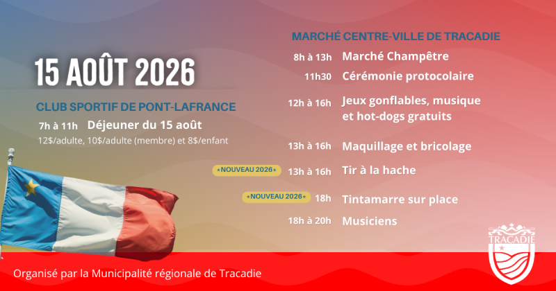 Journée du 15 août 2026